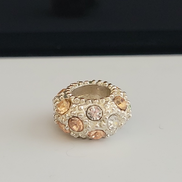 Zales Crystal Charm | Pandora-Style Charm | Green, Peach, Clear Crystals - Picture 9 of 16